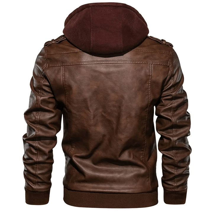 Metro Cognac Leather Jacket