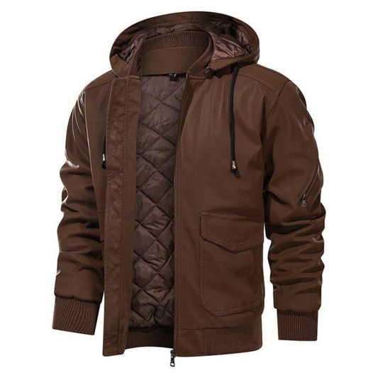 Mahogany Luxe Leather Jacket